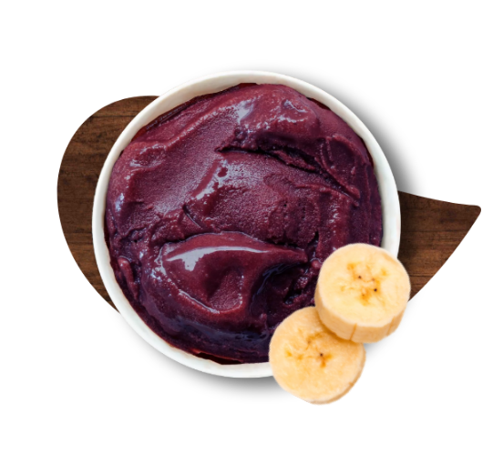 Açaí natural com banana